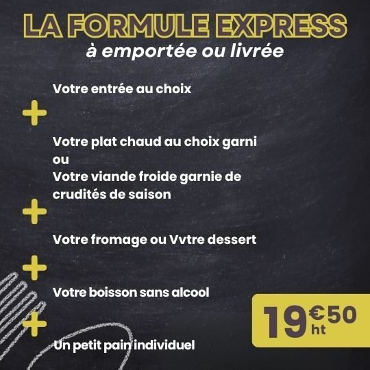 formule express à emporter Le Clos Mutaut
